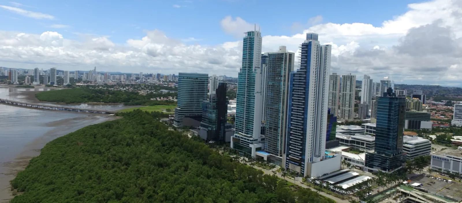 Vista de referencia de Costa del Este en Ciudad de Panamá