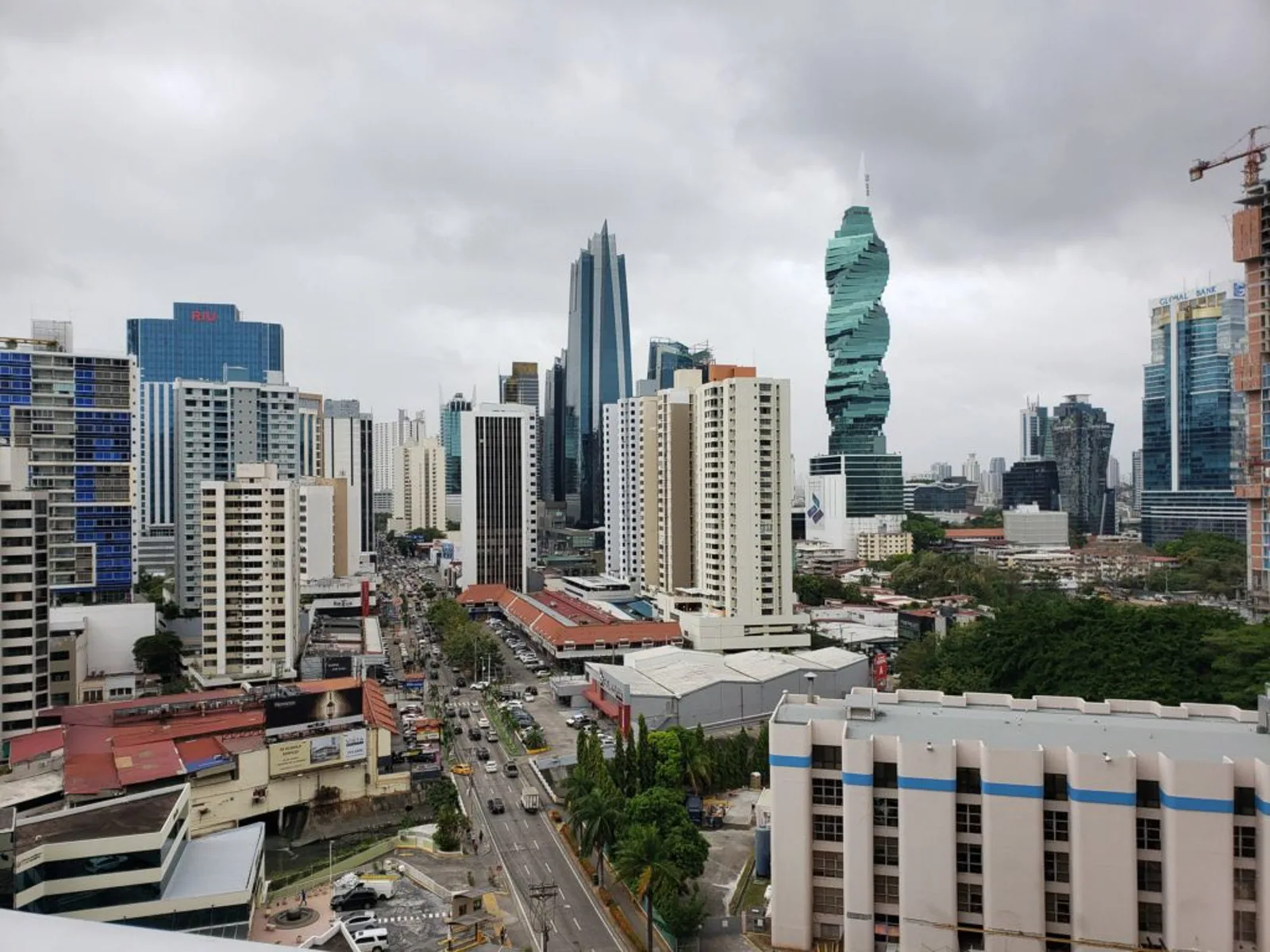 Vista de referencia de Obarrio en Ciudad de Panamá